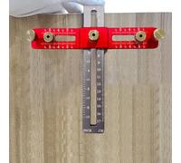 Gabarit d'armoire pour le travail du bois : espacement des trous de 5,3 cm, pour un design en alliage d'aluminium durable, pliable et portable pour tiroir de cuisine et poignée de porte (bleu avec