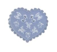 Gabarit d'art en silicone pour décorations d'ongles en relief Accessoires de fabrication de moules Outil de gaufrage pratique Fournitures de beauté