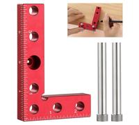 Gabarit de centrage carré petit format, équerre de précision 90 degrés, mini équerre de positionnement, jauge de traçage pour arêtes, outil multifonction pour menuisiers et charpentiers