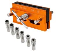 Gabarit de centrage - Outil de guidage de perçage réglable, gabarit de menuiserie de précision en bois, ensemble de localisateur de chevilles élargies, jauge d'alignement professionnelle d'alésage