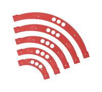 Gabarit de chanfrein d'angle pour le travail du bois, ensemble de gabarits de rayon d'angle de routeur avec guides d'arc R100 R150 R200 R250 R300, gabarit d'angle rond en