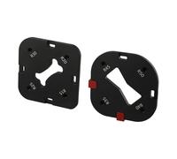 Gabarit de chanfreinage en aluminium avec 8 options de rayon (R15-R50) pour couper les coins, gabarit de toupie pour tables, chaises et cadre (R15-30)