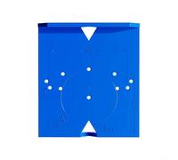 Gabarit de charnière d'armoire 35 mm 40 mm pour trous cachés Euro - Outil de travail du bois ABS 69 x 62 mm Bleu 2 pièces