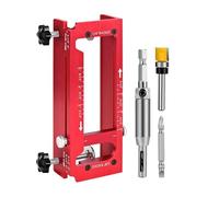 Gabarit de charnière de porte - Accessoires de travail du bois pour une installation précise des charnières de porte | Kit d'outils de menuiserie pour les amateurs de bricolage, les entrepreneurs, les