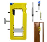 Gabarit De Charnière De Porte - Doard Hinge Mortise Jig | Door Hinge Jig | Chaîne Des Gabarits Mortaise | Les Portes Rendent Les Routeurs Routeurs | Pas Marteau/Ciseau Nécessaire Kit Hiinge Jiig Po