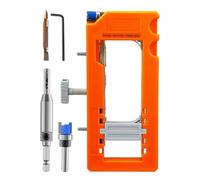 Gabarit de Charnière de Porte | Guide de Raboteuse pour Charnières - Gabarit à Mortaise Réglable pour Longueurs de 8 à 13 Cm Armoire Douche Garage Intérieur Extérieur
