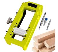 Gabarit de charnière de porte | Kit d'installation de gabarit de serrure de porte - Charnière de burinage - Mortaiseur de charnière réglable pour porte et serrure