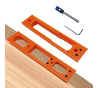 Gabarit de charnière de porte, modèles de charnière réglables, mortaises, ensemble de montage antidérapant, outil portable et précis pour installation extérieure, débutant, garage, réparation de