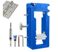 Gabarit de charnière de porte | Mortaiser d'installation de charnière de porte - Gabarit à mortaise réglable et robuste pour travail du bois de 7,6 à 12,7 cm de long, armoire, douche, garage