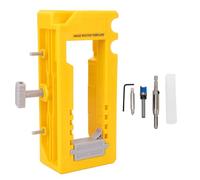 Gabarit de charnière de porte, mortaiseuse de charnière de porte, kit de gabarit de charnière de porte réglable pour charnières de 3 à 5 pouces de long à rayon carré de 1/4 po ou