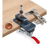 Gabarit de charnière dissimulé en métal, poinçonneur de perçage de charnière d’armoire de 35 mm, outil de travail du bois de perceuse de charnière de charnière de charnière de charnière de porte