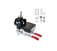 VEVOR Gabarit de Charnière Dissimulée 35 mm Outil Pose Charnière Précis en Alliage d'Aluminium et Acier avec Deux Pinces Outil de Menuiserie pour le Montage des Charnières de Porte Placard Meuble