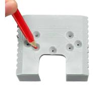 Gabarit de charnière magnétique et précis pour installation de porte | L'outil de découpe de charnière de porte se concentre sur l'alignement magnétique pour un montage rapide et fiable des
