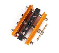 Gabarit de cheville auto-centrant pour le travail du bois - Guide de perçage flexible de 10 à 60 mm avec bagues en acier - Perforatrice d'alignement vertical pour joints de meubles