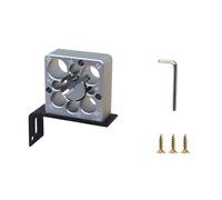 Gabarit de cheville en aluminium robuste réglable 8 trous de 8 mm à 20 mm compatible avec perceuse de menuiserie réglable