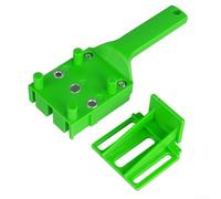 Gabarit de cheville en bois avec cadre en plastique robuste et bagues métalliques de précision pour alignement de forets de 6 mm, 8 mm, 10 mm