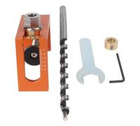 Gabarit de cheville pour porte d'armoire, guide de perçage vertical avec diamètre de perforation de 10 mm, convient aux planches de 15 à 50 mm d'épaisseur, aluminium A