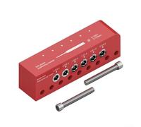 Gabarit de cheville pour tige ronde, localisateur d'outils de perçage central, module de positionnement de trou pour le travail du bois, bague de guidage de perçage en alliage d'aluminium, pour