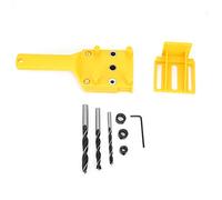 Gabarit de chevilles à centrage automatique |Guide de perçage 6 8 10 mm pour le travail du bois |Localisateur de trous précis pour les joints latéraux/T/coin |Plastique technique