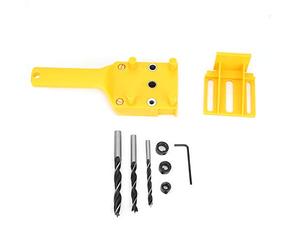 Gabarit de chevilles à centrage automatique |Guide de perçage 6 8 10 mm pour le travail du bois |Localisateur de trous précis pour les joints latéraux/T/coin |Plastique technique