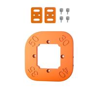 Gabarit de coupe à rayon de tailles multiples pour menuisiers - 8 mm d'épaisseur - Double guide sécurisé - Pour la fabrication de meubles - Gabarits d'angle