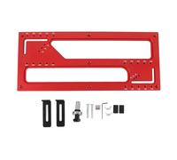 Gabarit de coupe de poignée intégrée pour porte d'armoire, ensemble de guides professionnels en alliage d'aluminium avec mèche de toupie pour l'installation d'armoires à bois,