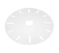 Gabarit de D’horloge en Acrylique Transparent pour Menuiserie DIY | Repères Heures, Trou Central Standardisé, Logement de Mouvement, Bords Polis, Réutilisable pour Créations en Bois