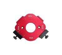 Gabarit de défonceuse à rayon de travail du bois avec guide de rayon d'angle pour fraises de toupie R30 R35 conçu pour améliorer la précision de routage et la cohérence des bords (10-25R)