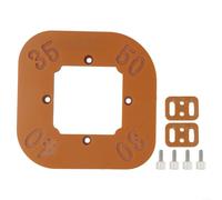 Gabarit de défonceuse d'angle pour le travail du bois avec motifs de rayon et construction en plastique pour une coupe d'angle efficace (B)