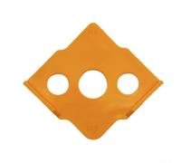 Gabarit de défonceuse en ABS traité CNC avec jeu de pinces à rayon R5 R40 pour le travail du bois Routage des bords et arrondi des coins (R5-R10)