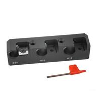 Gabarit de fabrication de chevilles en bois avec lames d'insertion en carbure et plaque en alliage d'aluminium robuste pour tiges rondes précises dans les projets de travail du bois (14-16-18 mm, 1