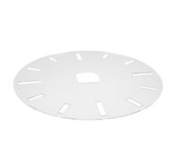 Gabarit de Face D'horloge en Acrylique, Rond 16 Pouces pour Défonceuse | 12 Repères, Trou Central Standard et Logement du Mouvement, pour Bois et Atelier Créatif