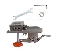 Gabarit de forage à charnière caché de 35 mm et localisateur pour armoires, gabarit de guidage de trou précis pour le travail du bois, outil de construction robuste en acier inoxydable (gabarit de