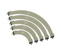 Gabarit de Fraisage à Rayon D'angle Gabarit de positionnement d'angle demi-arrondi for machine à graver et fraiser, outil perçage for menuiserie, R100-R300(1set)