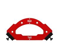 Gabarit de Fraisage à Rayon D'angle Jauge de menuiserie for gabarit chanfreinage d'arc poche, filet R10-R60(RT-60)