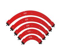 Gabarit de Fraisage à Rayon D'angle Lot de 5 gabarits positionnement d'angle d'arc précis for le travail du bois