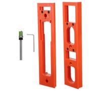Gabarit de Fraisage de Charnière Cachée Hydraulique Réglable pour | Alliage de Zinc Orange, Positionnement Précis, Réutilisable, pour Portes D’armoire et Nouveaux Montages