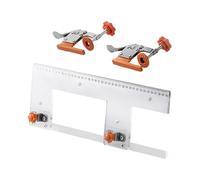 Gabarit de fraisage en bois - Forme de sans poignée en forme de L - Outil de rainurage de précision pour fentes, armoires, fabrication de meubles et amateurs d'artisanat