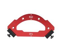 Gabarit de fraise à coins arrondis, gabarit de rayon professionnel pour le travail du bois pour une mise en forme et une coupe précises des coins en alliage d'aluminium R60 T60