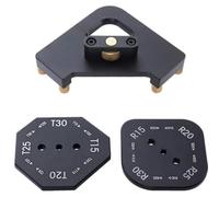 Gabarit de gabarit d'angle en alliage d'aluminium pour défonceuse R15-R30 et T15-T30, fixation du bois pour cadre photo et bord de table