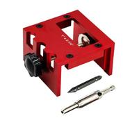 Gabarit de gâche, modèle de mortaise de porte en aluminium, outil portable | Gabarit de verrouillage de porte, modèle de toupie de plaque de gâche réglable, guide précis en aluminium