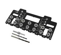 Gabarit de goupille d'étagère en aluminium de 6,35 mm, guide de perçage de goupilles d'étagère de 32 mm, gabarits de montage pour perçage de trous droits