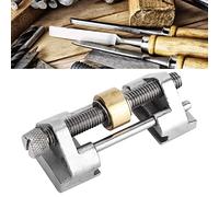 Gabarit de guidage d'affûtage, outils fins Système d'affûtage en acier inoxydable Ensemble d'affûteuse de couteaux avec serrage latéral de rouleau Affûtage de bord de ciseau à angle fixe