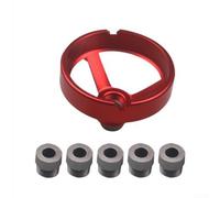Gabarit de guidage vertical en alliage d'aluminium avec bague de perçage pour les tâches de perçage dans le travail du bois (rouge)