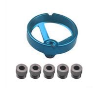 Gabarit de guidage vertical en alliage d'aluminium avec bague de perçage pour tâches de perçage dans le travail du bois (bleu)