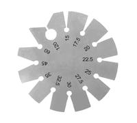 Gabarit de Jauge D'angle, Jauge de Biseau de Forme Ronde en Acier Inoxydable, Outil de Mesure D'angle, Couteau, Gabarit de Biseau pour Lames de Travail du Bois, Ciseaux, Avions