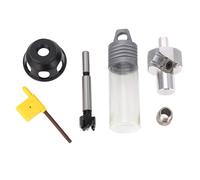 Gabarit de localisation de trous verticaux en alliage d'aluminium pour le travail du bois, Guide de perçage de trous droits de 20mm avec ensemble d'outils de 6 pièces