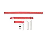 Gabarit de marches d'escalier |Gabarit en alliage d'aluminium pour escaliers/sols stratifiés/étagères |Échelle haute visibilité, extrémité pivotante allongée, double butée