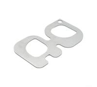 Gabarit de mesure de queue de ceinture en acier inoxydable de 2 mm | Écart de perforation de 0,6 cm, mesure la taille du bracelet, s'adapte aux boucles de montre, tire les queues de ceinture