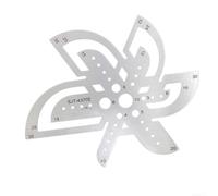 Gabarit de mesure de queue de ceinture en acier inoxydable de 2 mm | Écart de perforation de 0,6 cm, mesure la taille du bracelet, s'adapte aux boucles de montre, tire les queues de ceinture